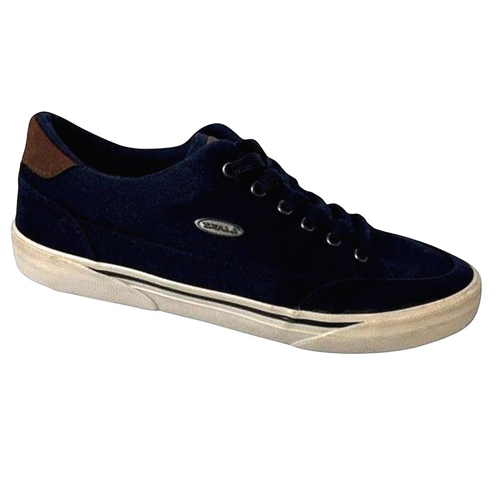 Lugz‎ Stride Mens Navy Blue Canvas Low Top Sneakers MSTKWELTC-4005 Size 8.5 US